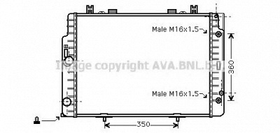 AVA QUALITY COOLING msa2132 -  Радиатор, охлаждение двигателя